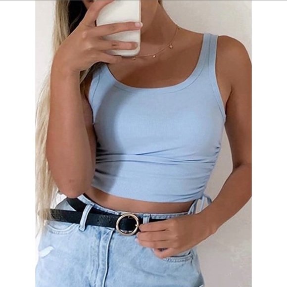 ★ Out of The Blue Ribbed Tank Top ★ - Picture 5 of 7